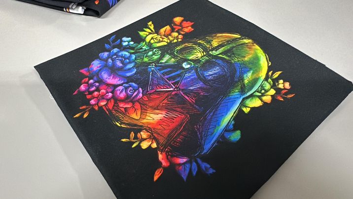 *RETAIL* FW 20x24 Panels - Rainbow on Black