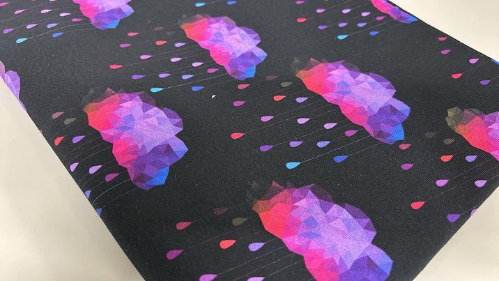 *RETAIL* Abstract Rain Black - Pink