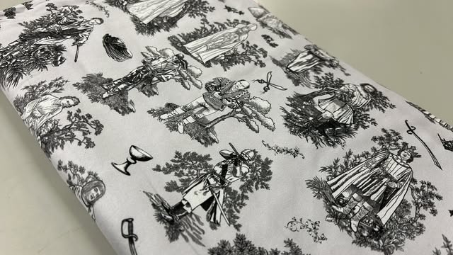 *RETAIL* Princess Toile - Gray