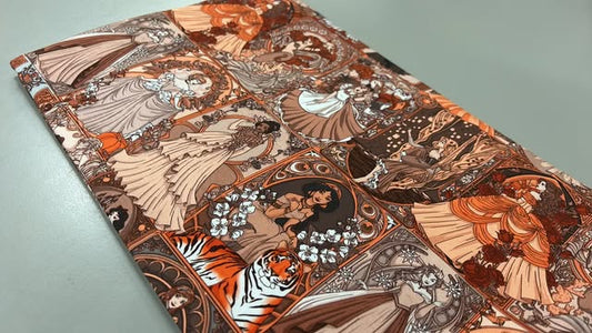 *RETAIL* Art Nouveau Princesses - Brown and Golds