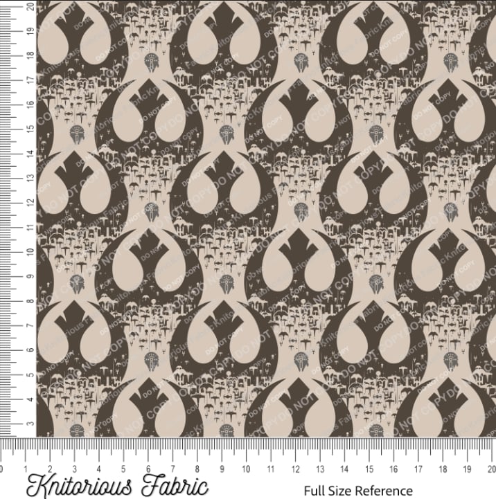 *Pre-Order* Reb Ships in Symbols - Brown & Gray on Tan
