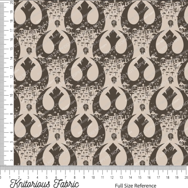 *Pre-Order* Reb Ships in Symbols - Brown on Tan