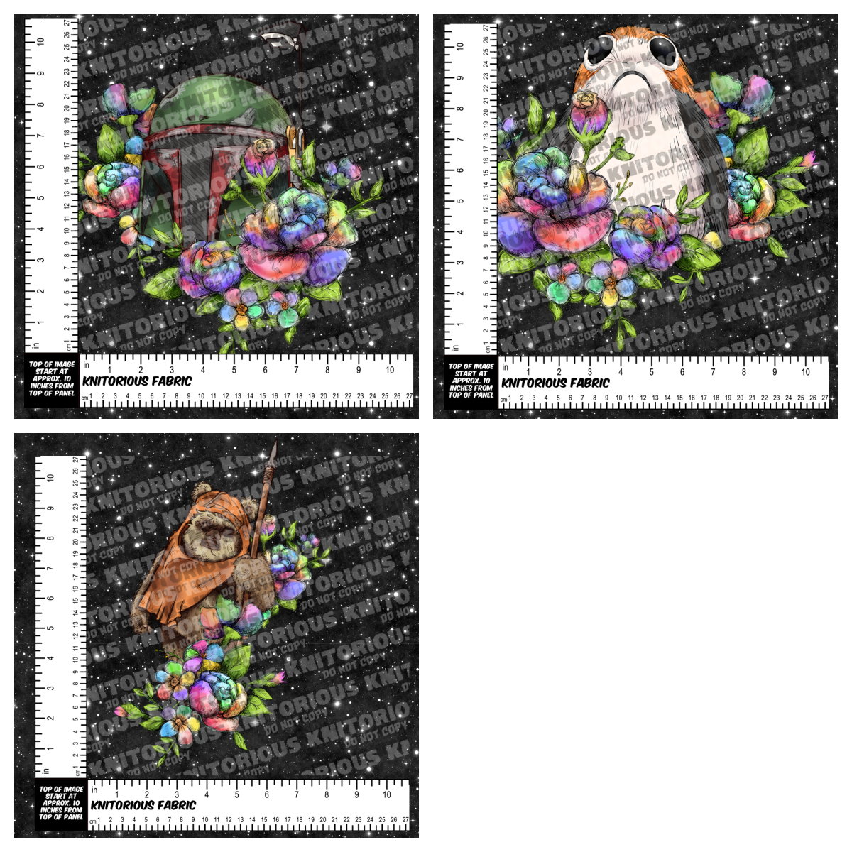*Pre-Order* FW Rainbow Flowers Panels Black Galaxy (Alt Ex)