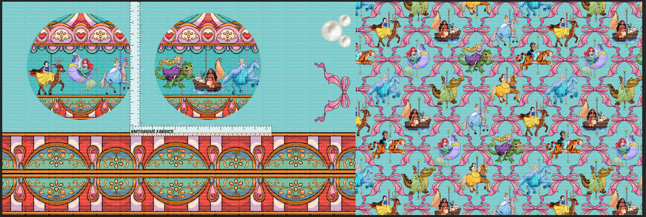 *Pre-Order* Carousel Princesses Circle Teal Bagmaker Set