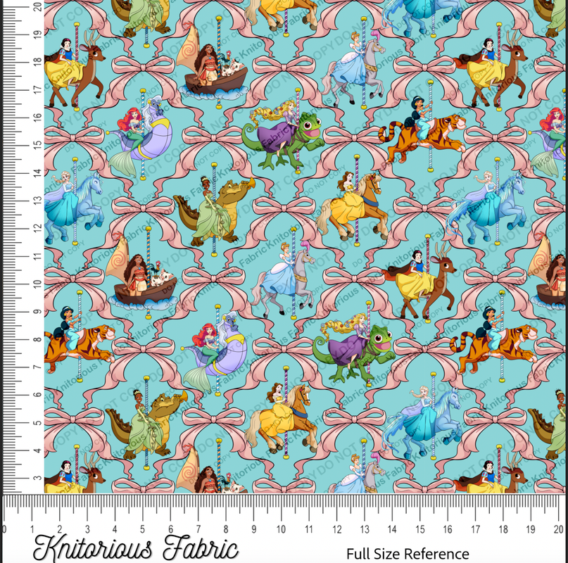 *Pre-Order* Carousel Princess Soft Bows Main - Teal