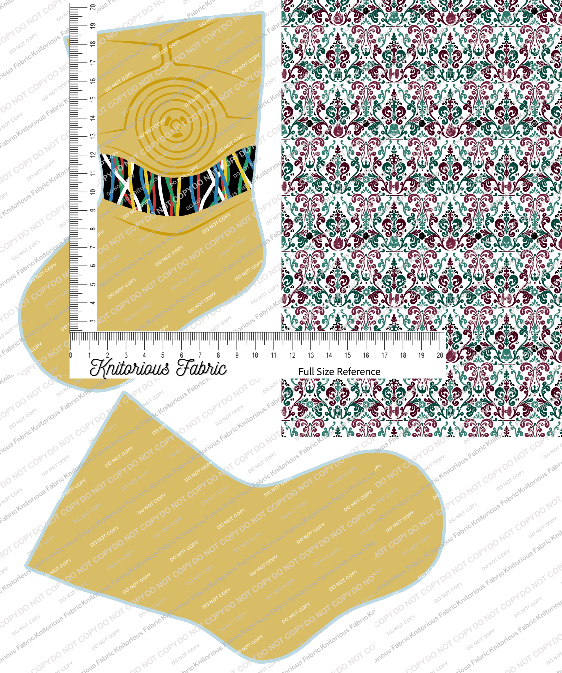 *Pre-Order* Character Damask Stocking Panels