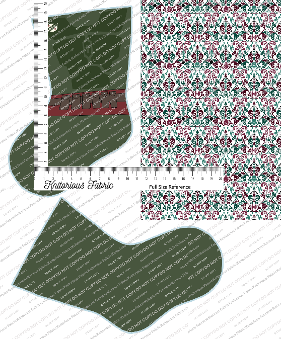 *Pre-Order* Character Damask Stocking Panels