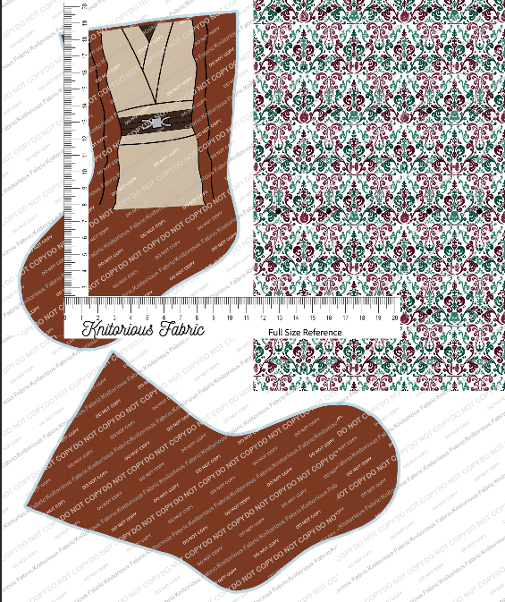 *Pre-Order* Character Damask Stocking Panels