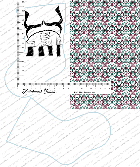 *Pre-Order* Character Damask Stocking Panels
