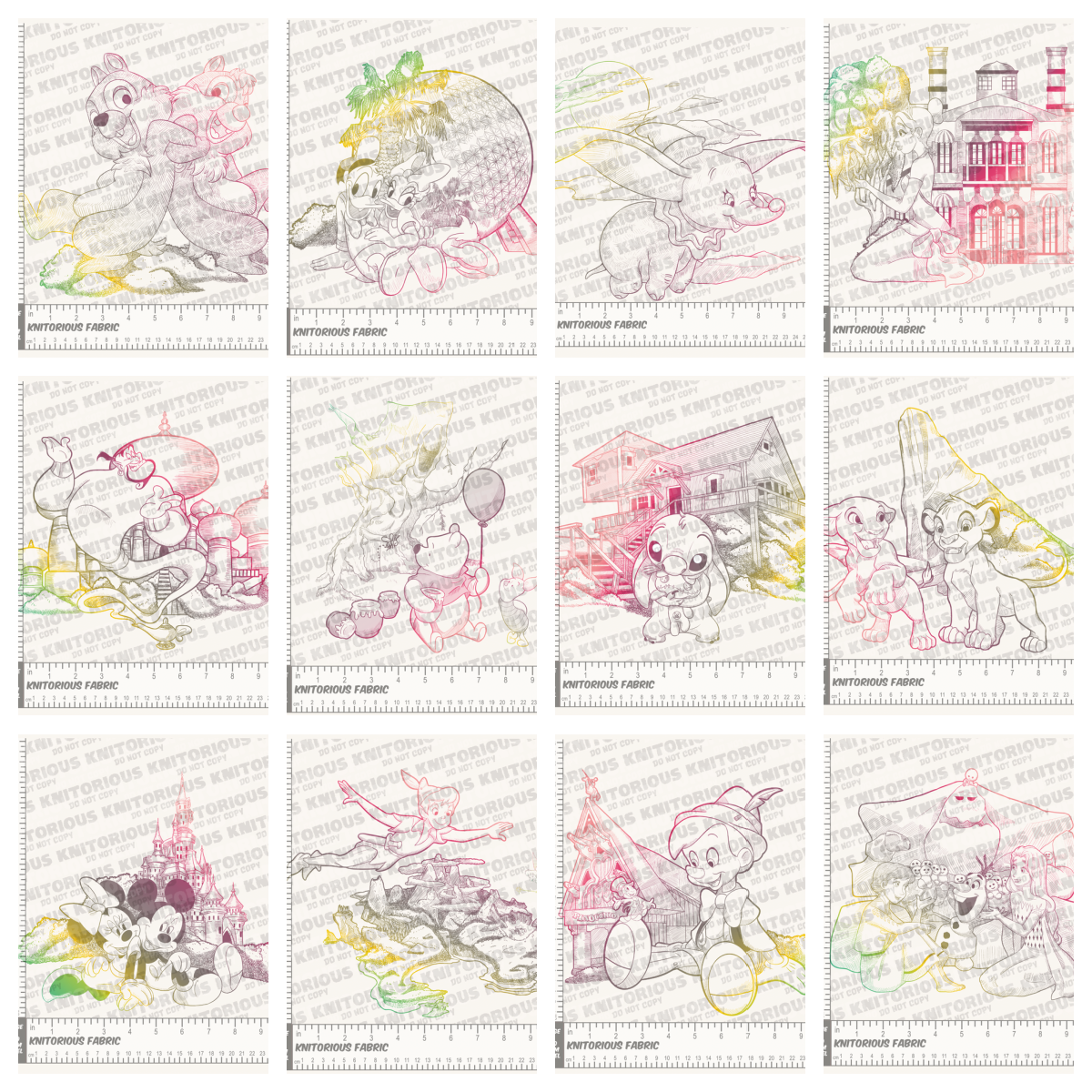 *Pre-Order* D Toile Colorful Panels