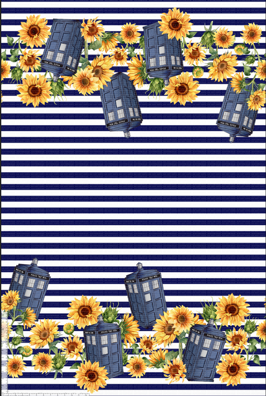 *Pre-Order* Doctor Sunflower Stripe Double Border