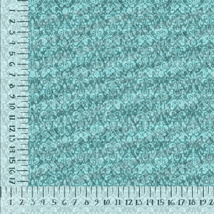 *Pre-Order* Damask - Teal