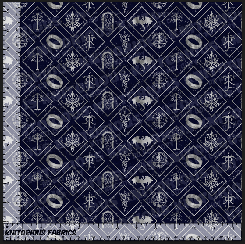 *VINYL Pre-Order* Diamond RIngs - Silver on Navy
