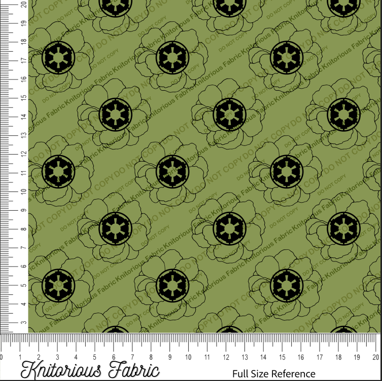 *Pre-Order* Floral Logo Empire - Olive