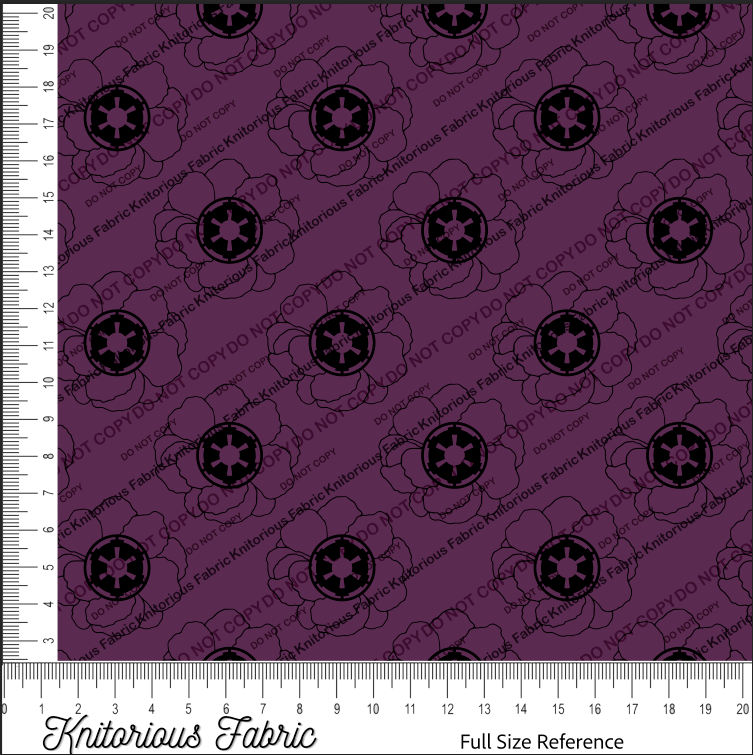 *VINYL Pre*-Order* Floral Logo Empire - Plum