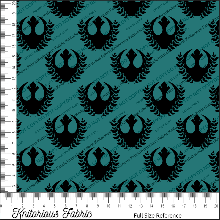 *VINYL Pre*-Order* Floral Logo Jedi - Teal