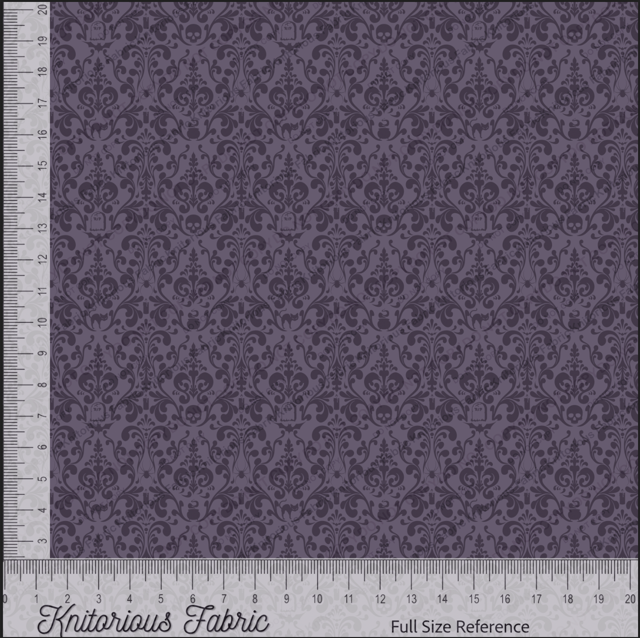 *Pre-Order* Ghoul Friends Damask Purple