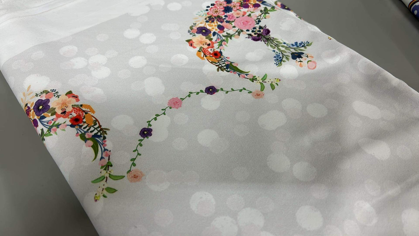 *RETAIL* Floral R - Double Border