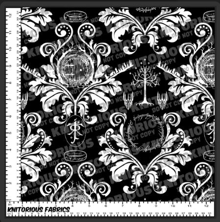 *VINYL Pre-Order* Rings Damask - Black