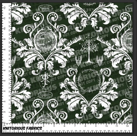 *VINYL Pre-Order* Rings Damask - Green