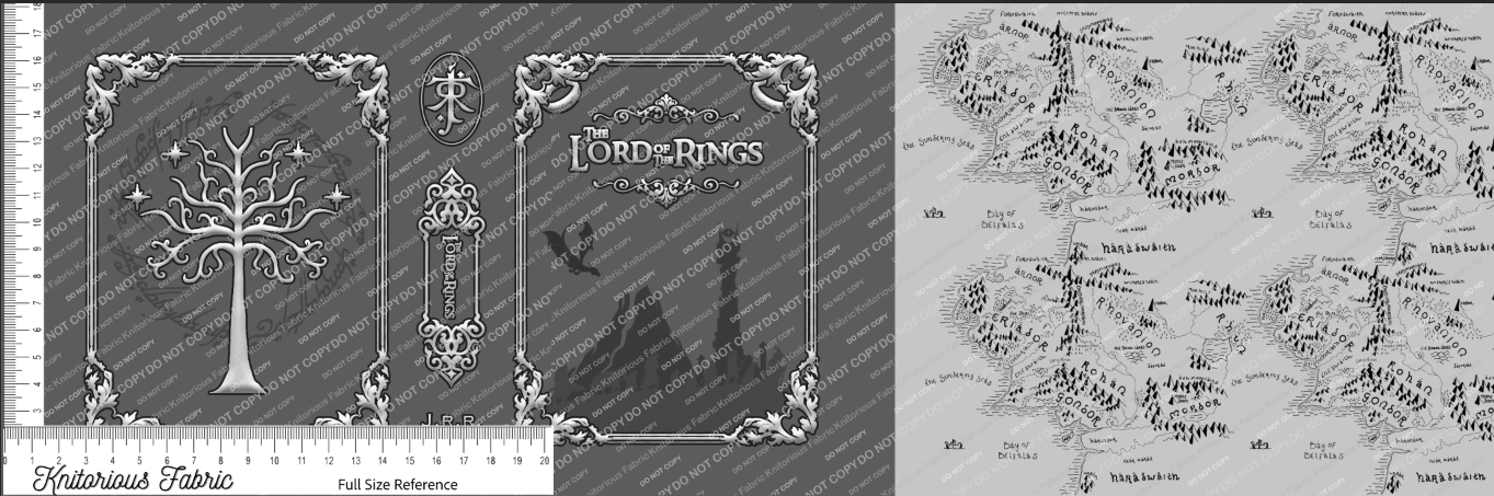 *Pre-Order* LOTR Book Bagmaking Set (grays)