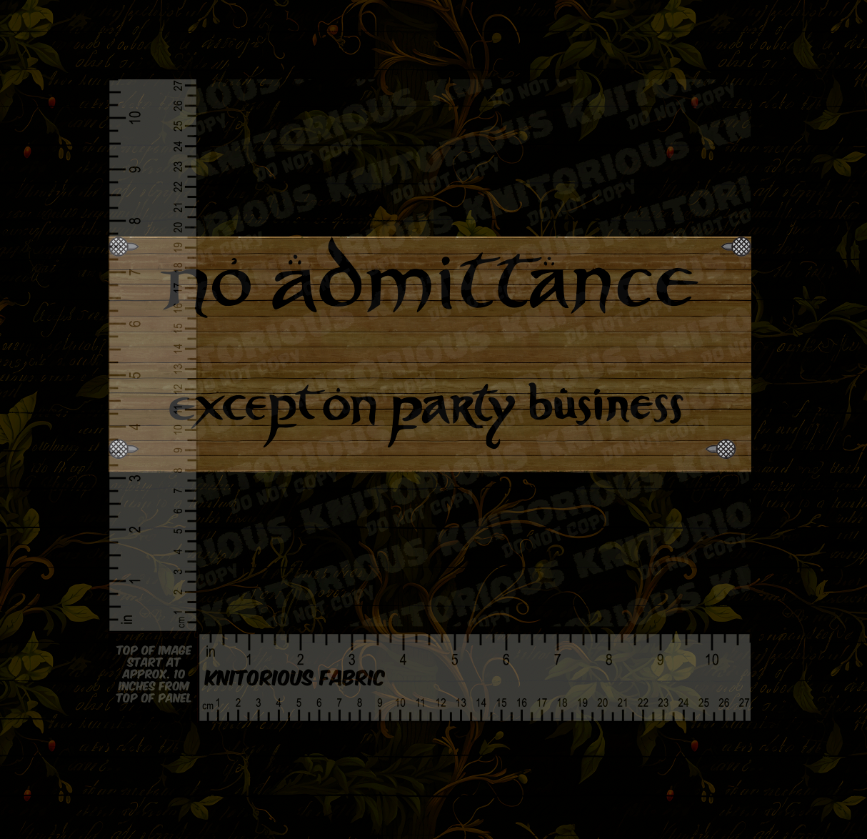 *Pre-Order* Breakfast and Admittance Panels