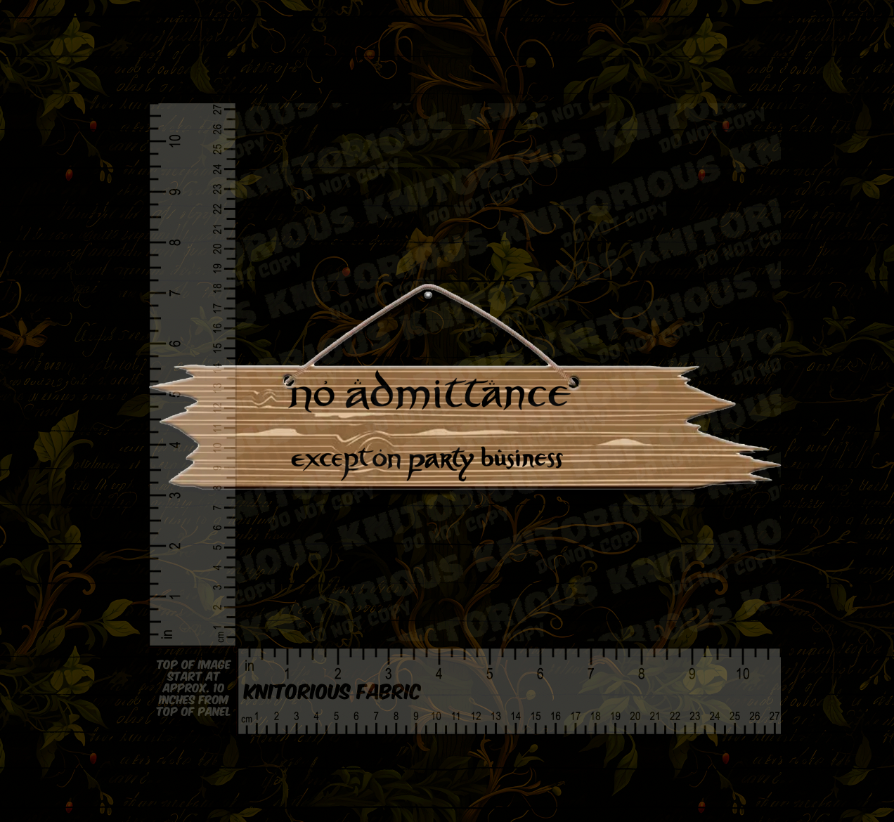 *Pre-Order* Breakfast and Admittance Panels