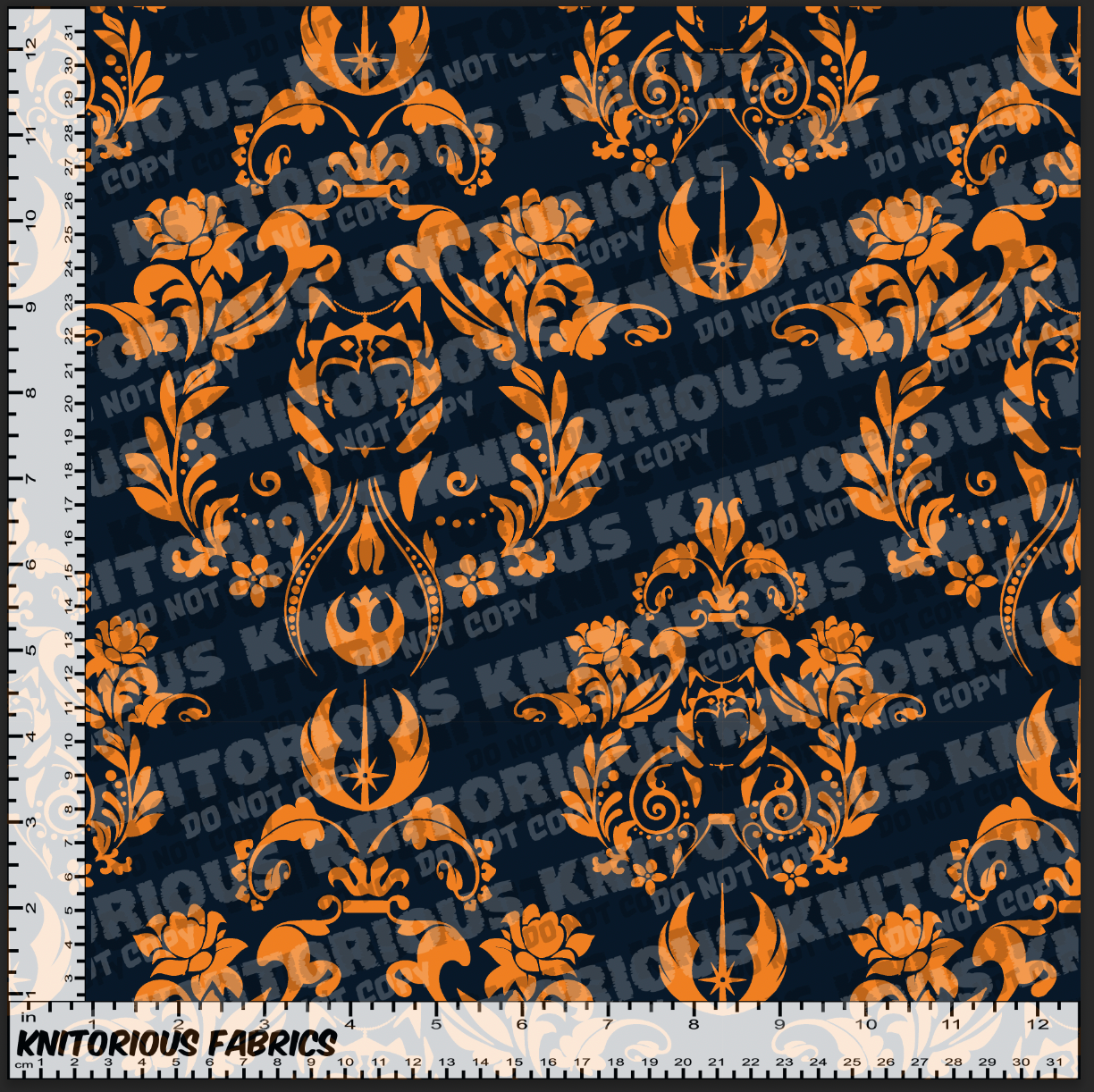*Pre-Order* Snips Damask - Orange