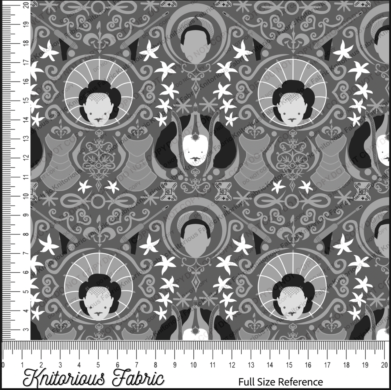 *VINYL Pre*-Order* Pad Damask - Gray