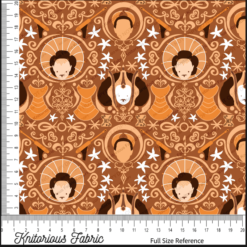 *VINYL Pre*-Order* Pad Damask - Orange