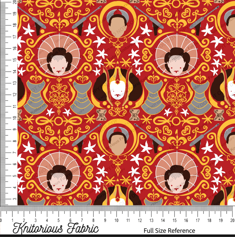 *VINYL Pre*-Order* Pad Damask - Red