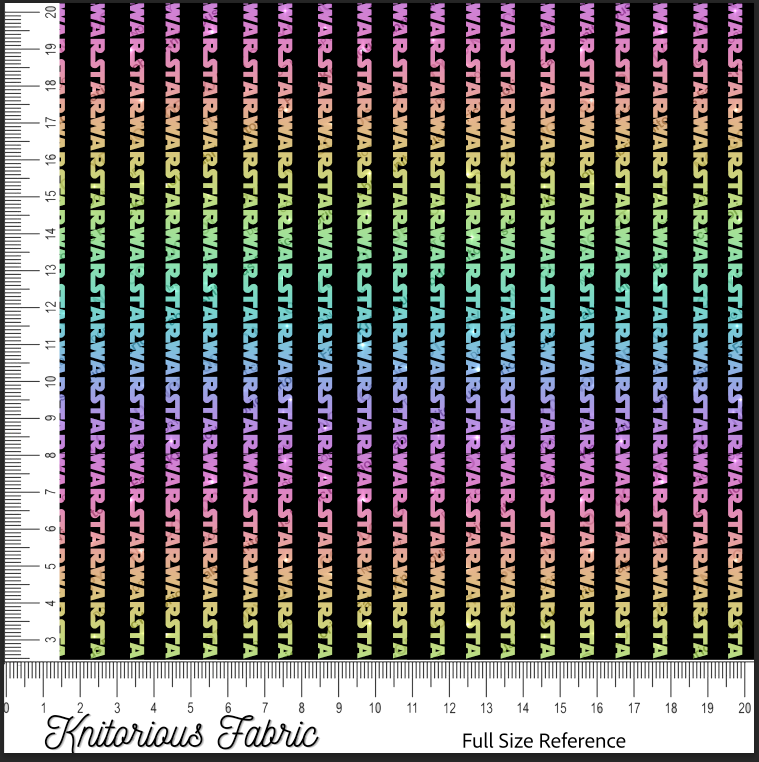 *Pre-Order* Pinstripes - Rainbow - Black