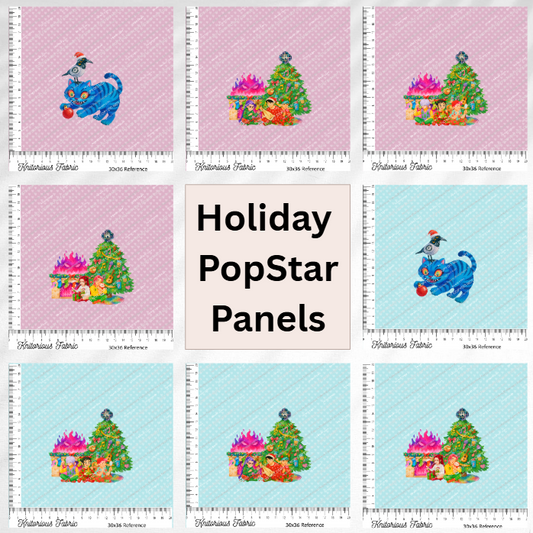 *Pre-Order* Holiday PopStar Panels Blue