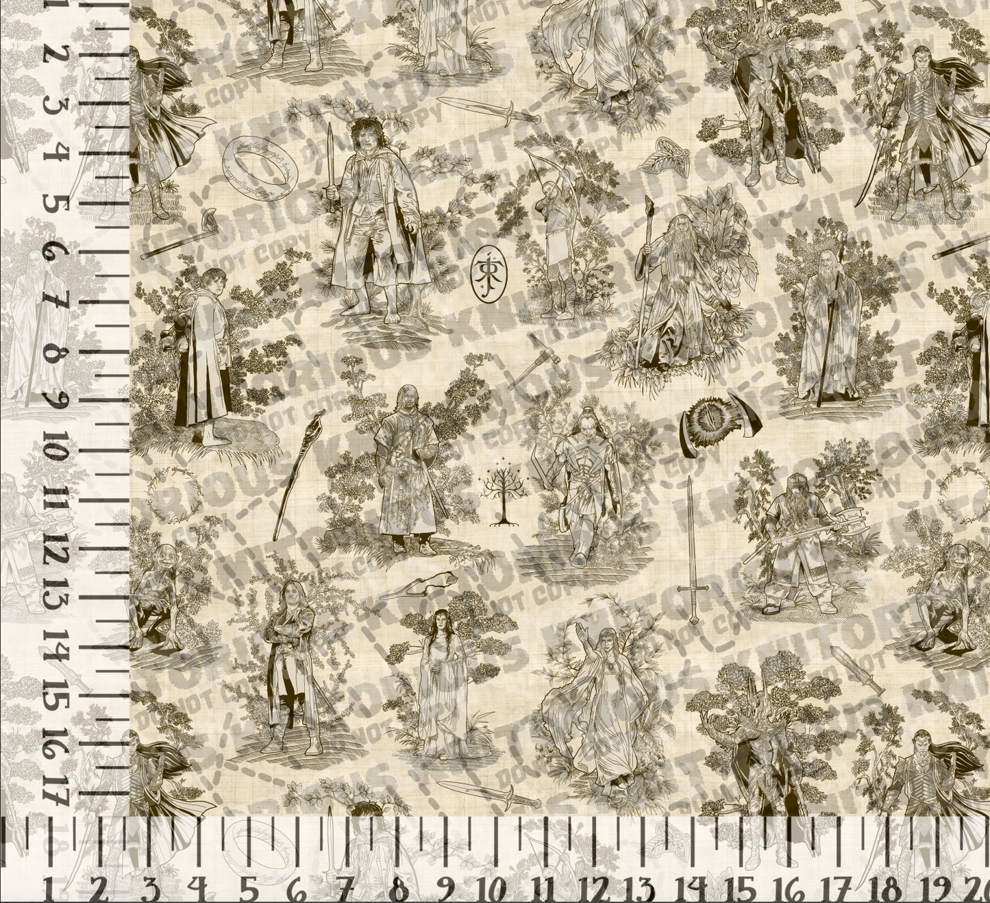 *Pre-Order* Toile of Rings - Parchment