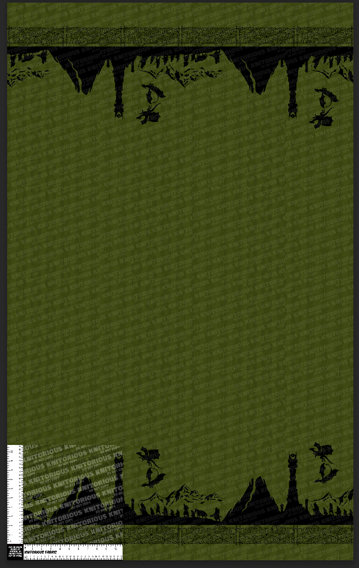 *Pre-Order* Wonder Double Border Print - Green