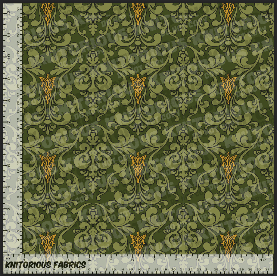 *Pre-Order* Elv Damask Green