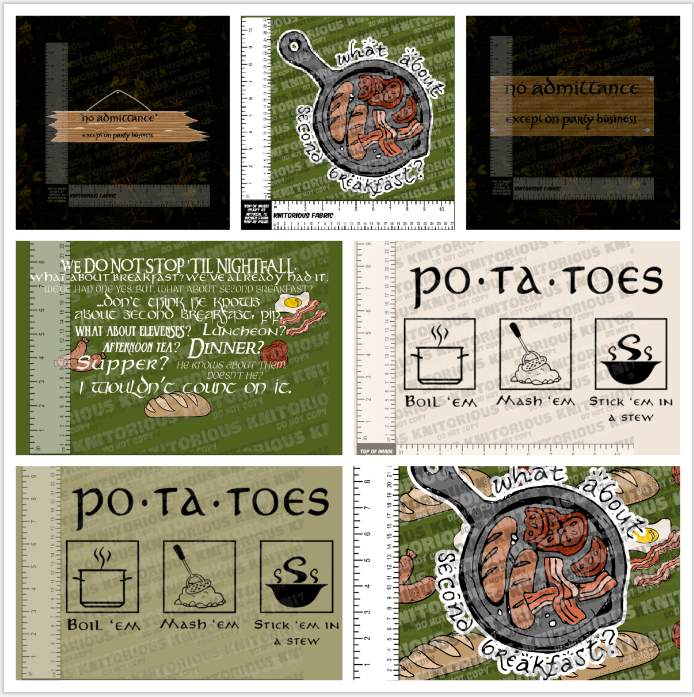 *Pre-Order* Breakfast and Admittance Panels