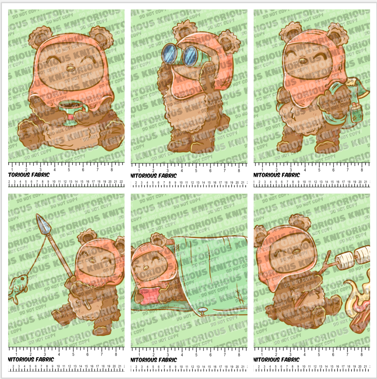 *Pre-Order* Camping Bear Panels