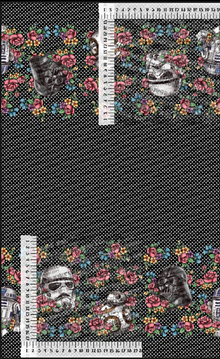 *Pre-Order* FW OG - Black Polka Dot Double Border
