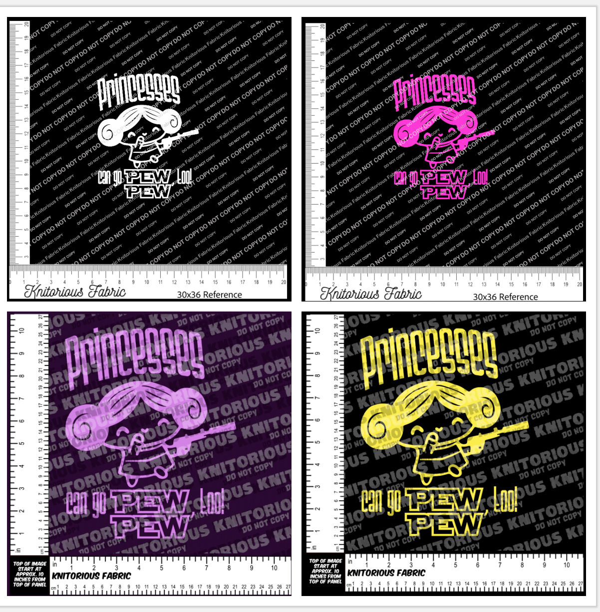 *Pre-Order* Pew Pew Princess Panels