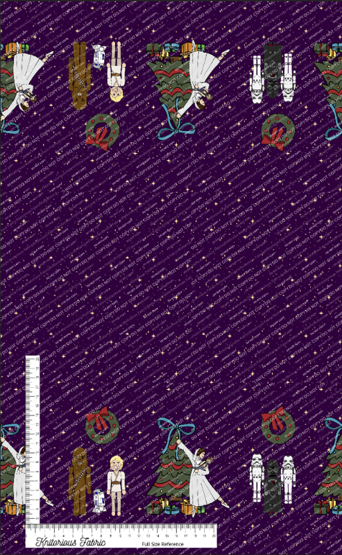 *Pre-Order* Space Nuts Double Border - Purple