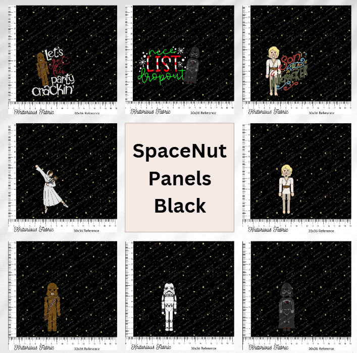 *Pre-Order* Space Nuts Panels - Black