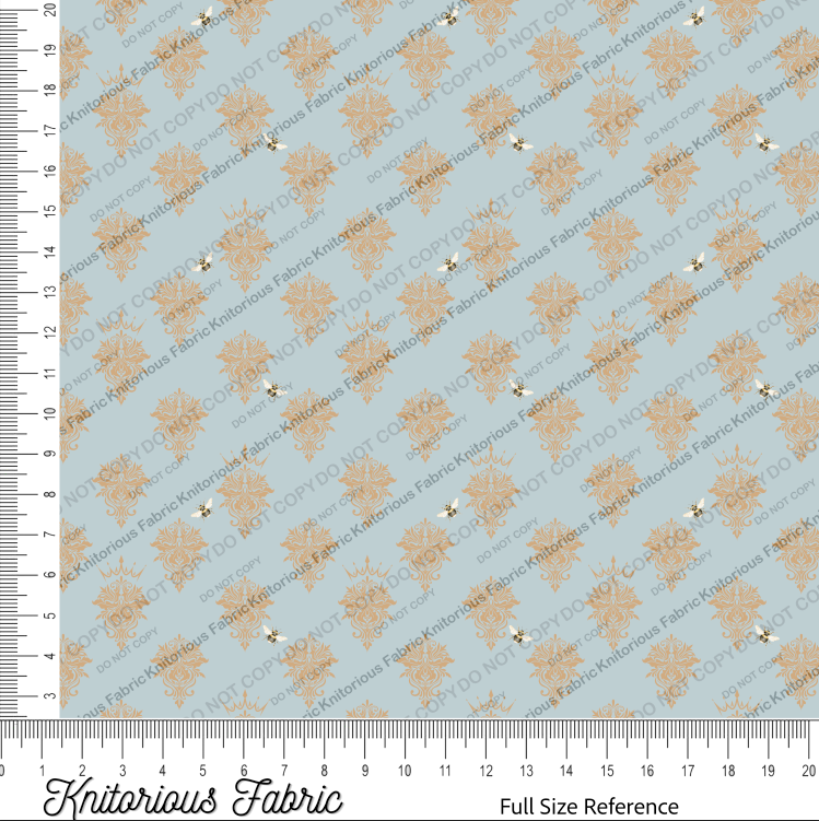 *Pre-Order* Tea Damask - Blue