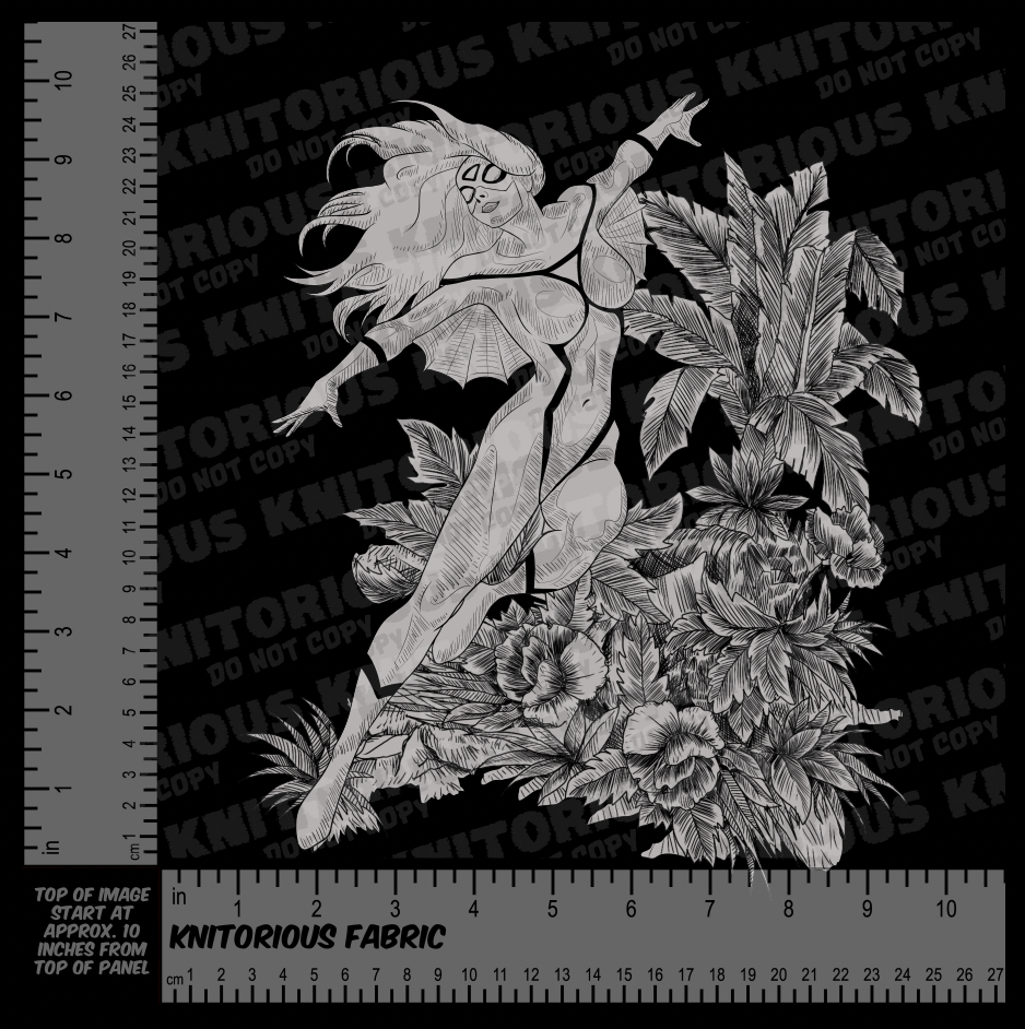 *Pre-Order* Toile Hero and Heroine Panels Set 2 - Black