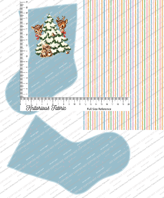 *Pre-Order* Vintage Light Blue Stocking Panels