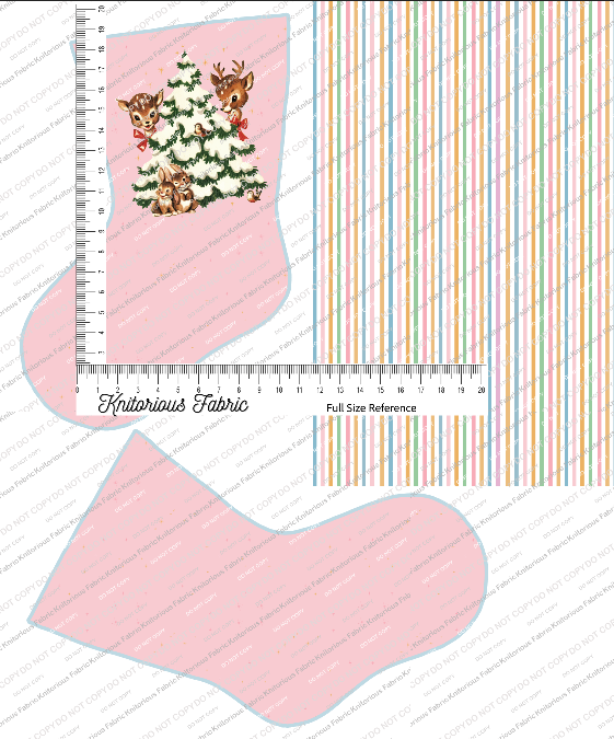 *Pre-Order* Vintage Light Pink Stocking Panels