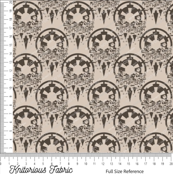 *Pre-Order* Emp Ships in Symbols - Brown on Tan