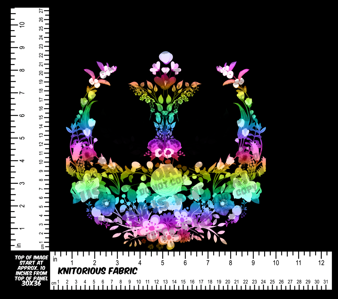*Pre-Order* Floral R Rainbow Panels