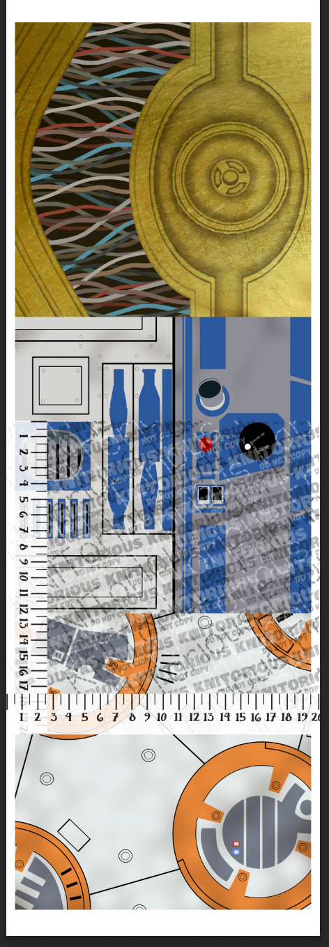 *Pre-Order* Robot Variety (NOT FULL YARD) WOFx18" Panel