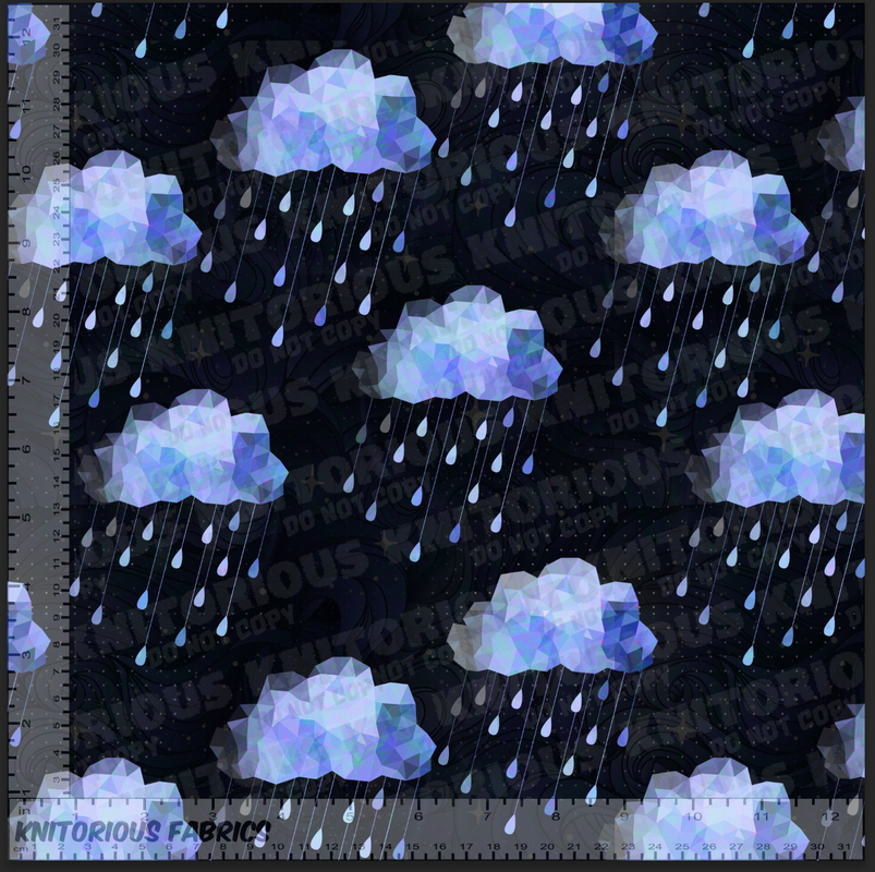 *Pre-Order* Abstract Rain Blue Midnight
